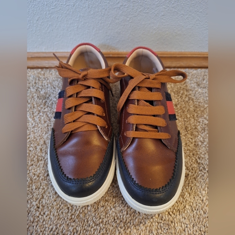 Elephantito All American Apache Leather Sneakers Lace Up Kids Unisex Size 13 - Picture 5 of 9